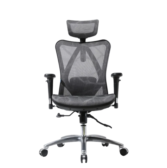 The Life Raft premium ergonomic chair - side view showing adjustable lumbar and armrests