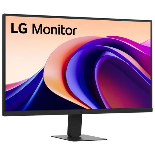 LG 27U631A-B 27 inch monitor - rear angle showing USB-C and ports