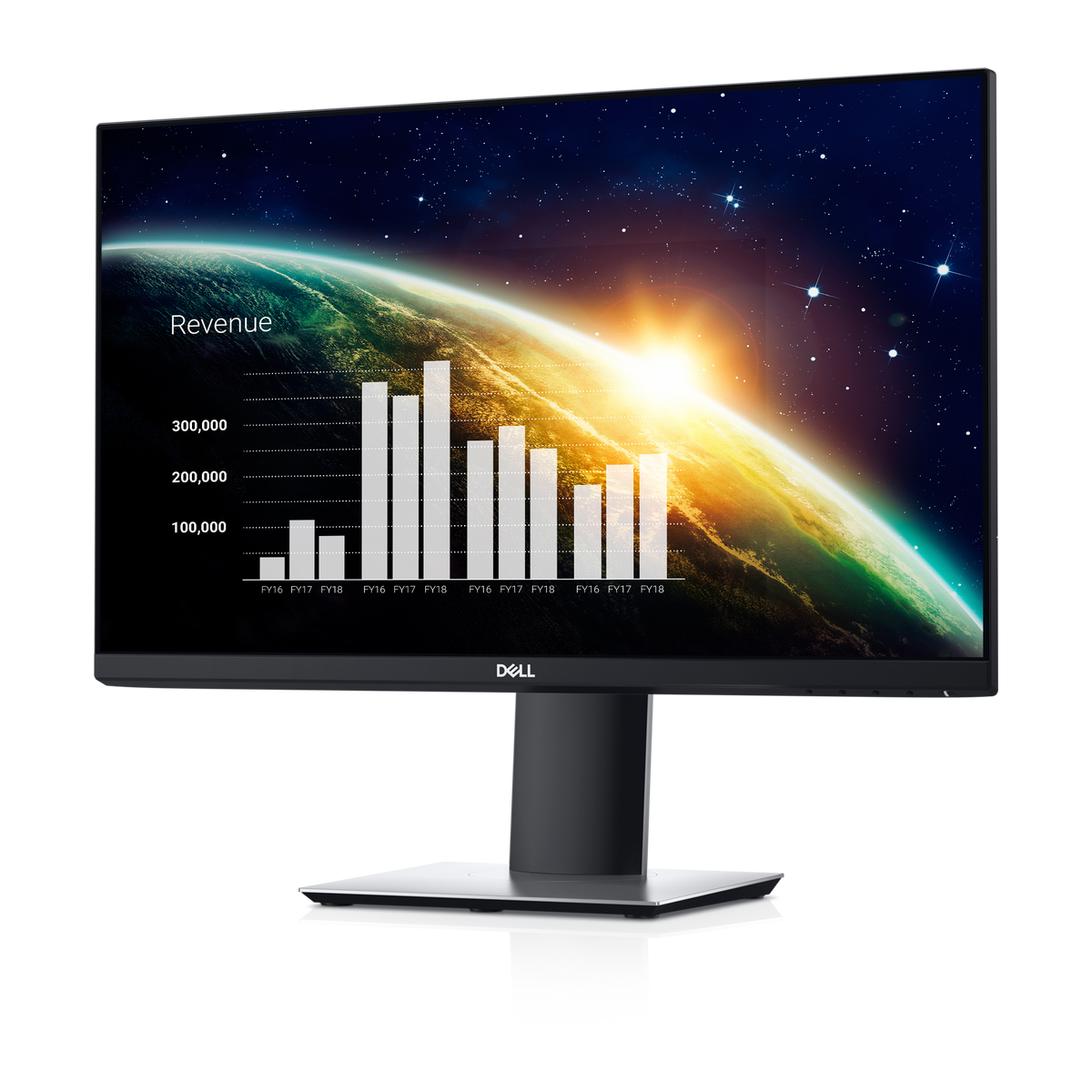 Dell P2319H 23-inch Full HD IPS monitor, angled front view
