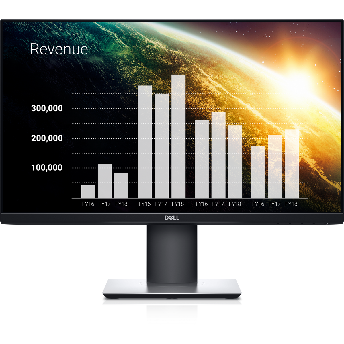 Dell P2319H 23-inch Full HD IPS monitor, front view