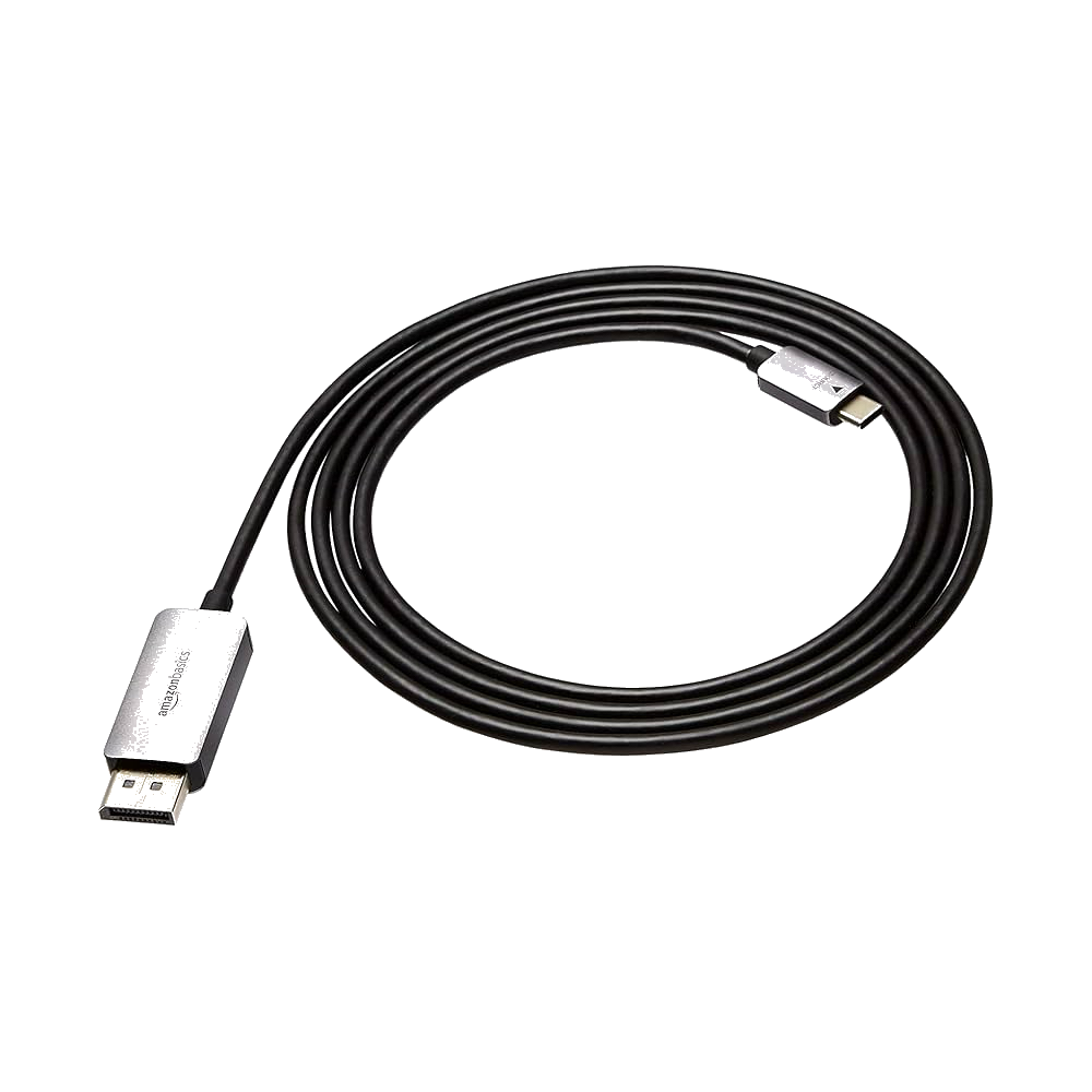 DisplayPort to USB-C cable rental add-on for monitor connection