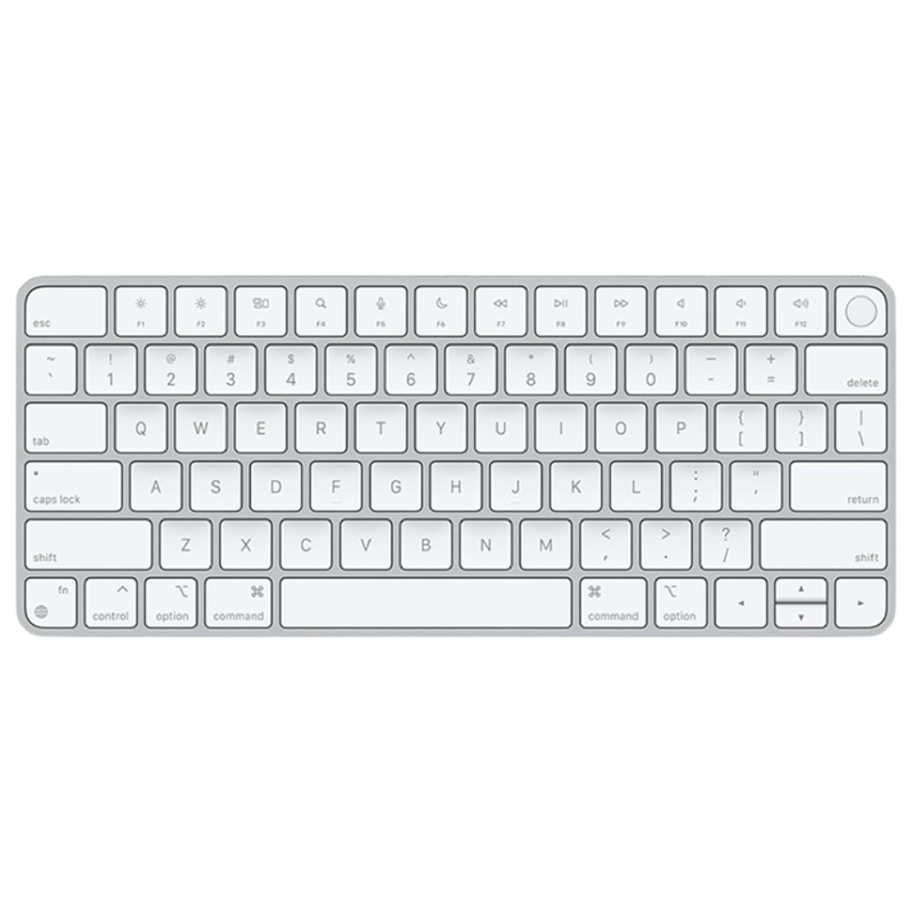 Apple Magic Keyboard with Touch ID - top view showing keys and fingerprint sensor
